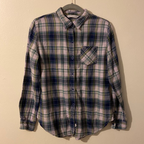 WOOLRICH LONG SLEEVE PLAID BUTTON UP SHIRT SIZE MEDIUM - Picture 1 of 10